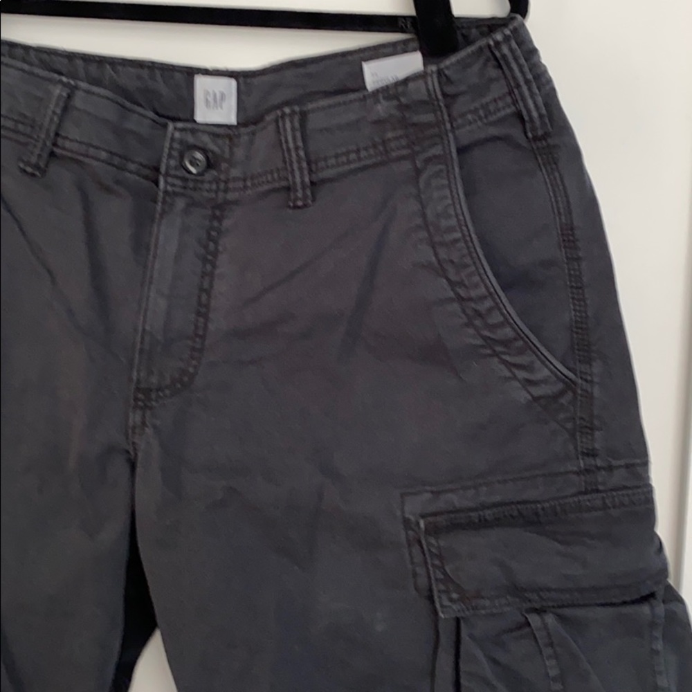 Gap Men’s Twill Cargo Shorts 34W, Moonless Night